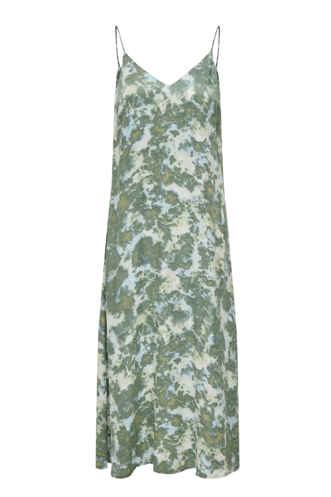 ONLANNLOUISE STRAP LONG DRESS WVN 15360449 Balsam Green